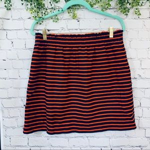 JCrew | Stripped Skirt with pockets Sz 14